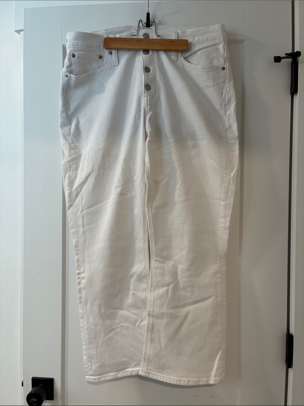 J.CrewWomen’s White Button-Fly Jeans
